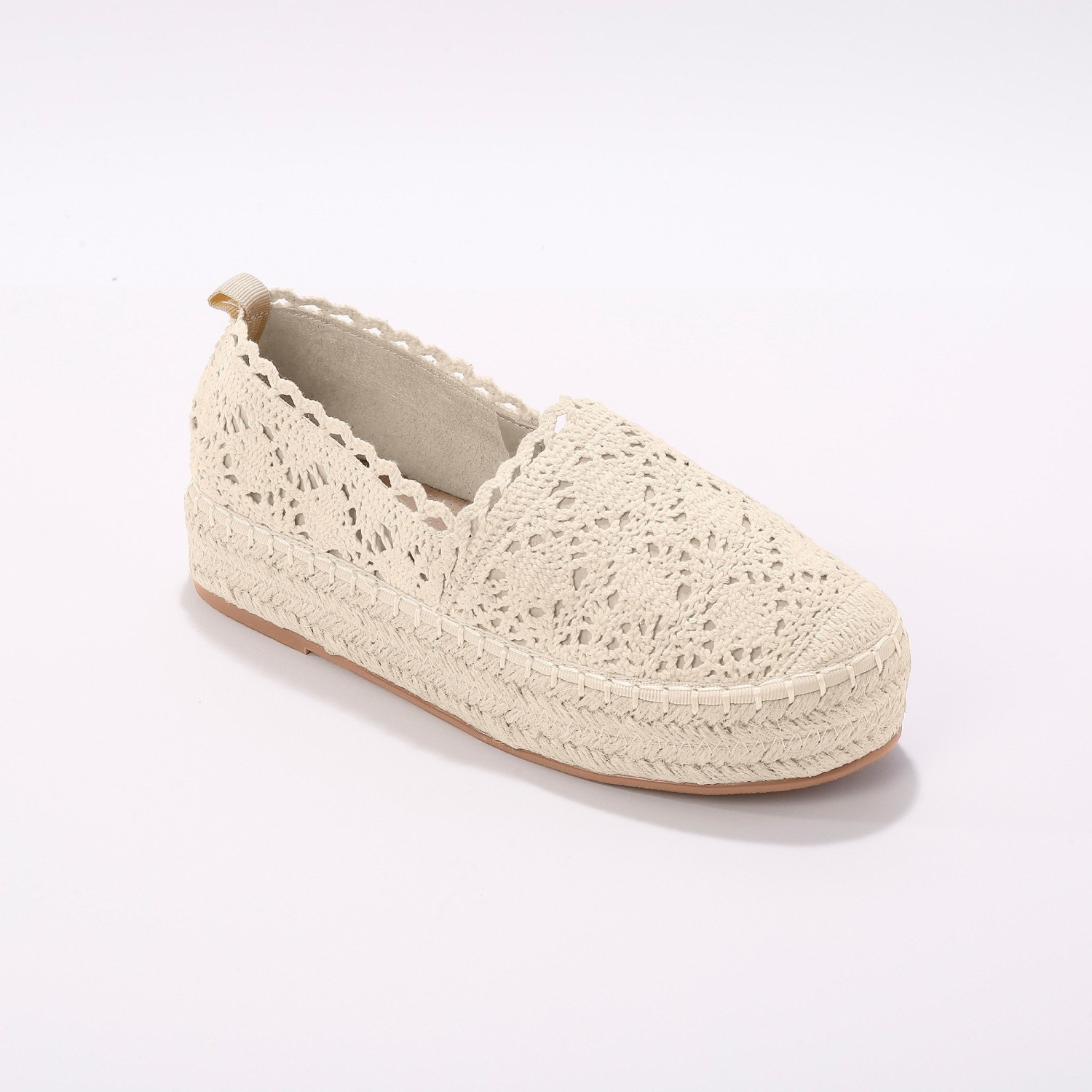 Obrázok Blancheporte Macramé espadrilky, béžové béžová 36